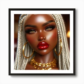 Afro-American Doll Art Print