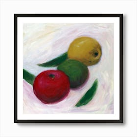 Three Apples Poster