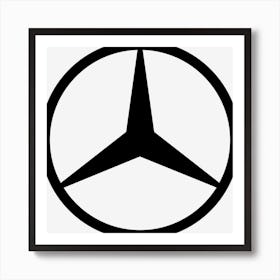 Mercedes Benz Black Logo 1933 Art Print