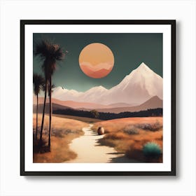 Desert Landscape Art Print