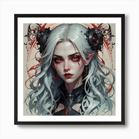 Gothic Elf Art Print