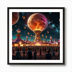 Default Celestial Carnival Create An Image Of An Interstellar 0 1 Art Print