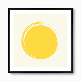 Yellow Circle Art Print