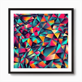 Abstract Triangles 4 Art Print