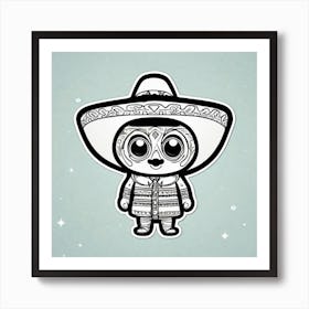 Mexican Cat 2 Art Print