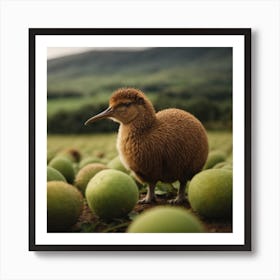 Kiwi In The Field Art Print