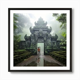 Entrance To A Temple Art Print