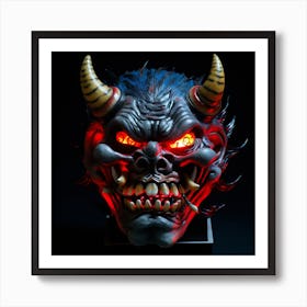 Demon Mask 5 Art Print