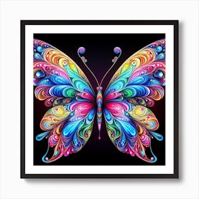 Colorful Butterfly Art Print