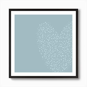 Full Of Love Blue Art Print