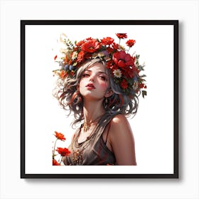 Flower Girl Art Print