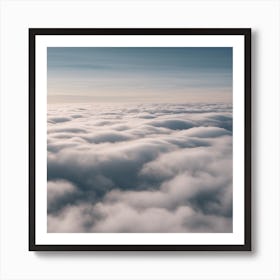 Aerial View Of Clouds Art Print