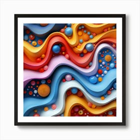 3d Abstract Art Art Print