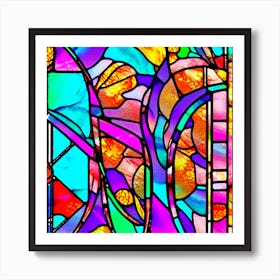 Stained Glass Window Art Print