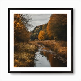 Autumn River 3 Art Print