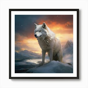 Default Snow Wolf Pictures 0 Art Print