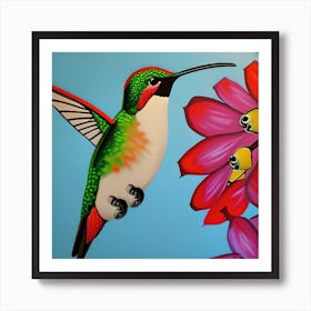 Pretty Hummingbird Art Print