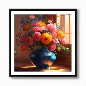 Flowers In A Vase 2 Art Print