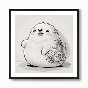 Cute Polar Bear Art Print