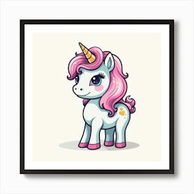 Cute Unicorn 183 Art Print