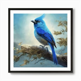 Blue Bird 1 Art Print