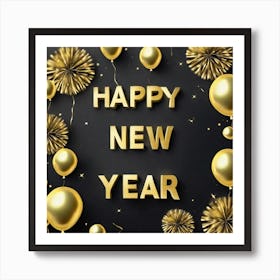 Happy New Year 48 Art Print