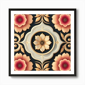 Floral Pattern 1 Art Print