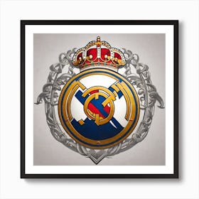 Real Madrid Logo Art Print