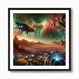 Alien Landscape Art Print