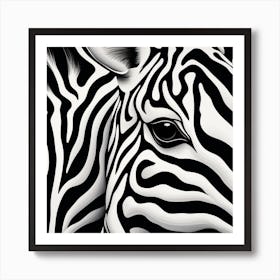 Zebra 1 Art Print