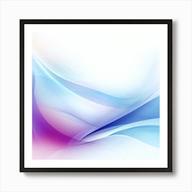 Abstract Blue And Purple Background Art Print