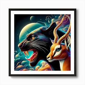 Hunter Vs Art Print