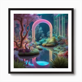 Rainbow Forest Art Print