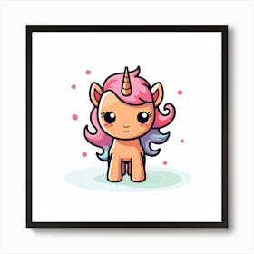 Cute Unicorn 425 Art Print