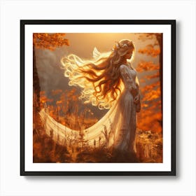 Fairy In The Forest 56 Art Print