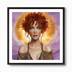 RedHeadUnique1 Art Print