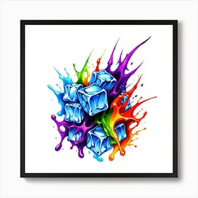 Ice Cubes Art Print