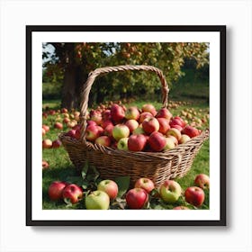 Basket Of Apples 2 Art Print