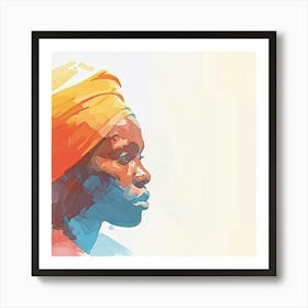 Portrait Of African Woman Art Print