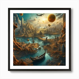 City In The Sky 1 Art Print