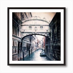 Bridge Of Sighs Venice Square Art Print