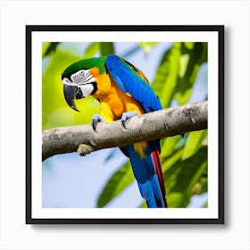 Colorful Parrot 8 Art Print