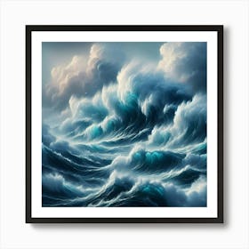 Stormy Sea 1 Art Print