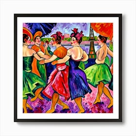 Dancing In Paris Art Print