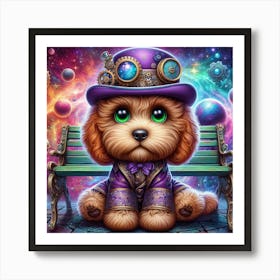 Steampunk Dog 3 Art Print