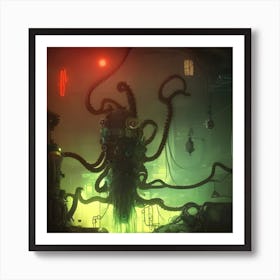 Steampunk Octopus Art Print