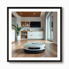 Asm A Smart Robot Clean The Floor Inside A Smart Home 525d8967 379d 41ed 99e6 339c91c64ced Art Print