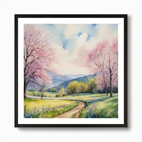 Cherry Blossoms Art Print