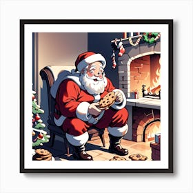 Christmas Santa 1 Art Print