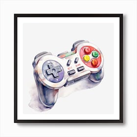 Video Game Controller Art Print